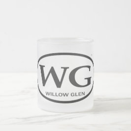 De Cristal Esmerilado Taza del WG