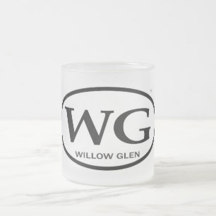 De Cristal Esmerilado Taza del WG