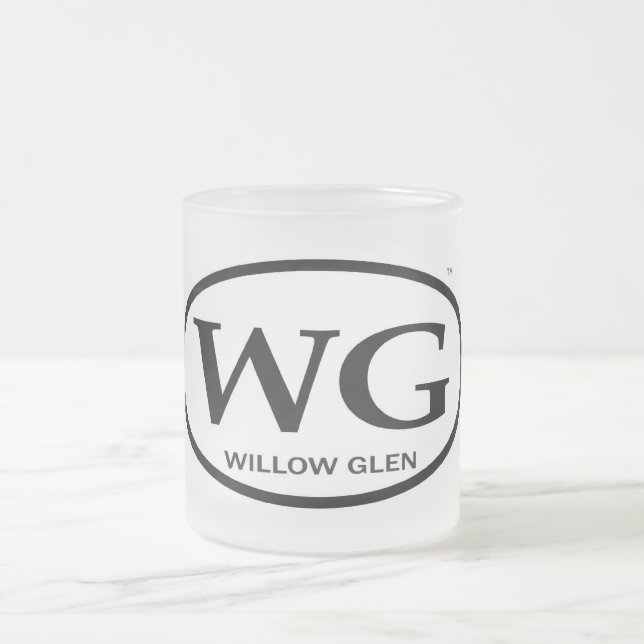 De Cristal Esmerilado Taza del WG (Centro)