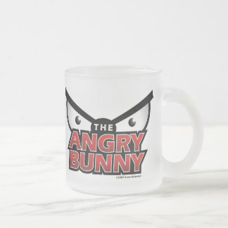 De Cristal Esmerilado Taza enojada del logotipo del extracto del