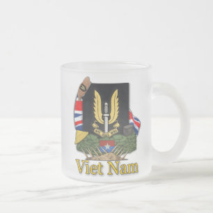 De Cristal Esmerilado Taza escarchada del nam del SAS Vietnam del
