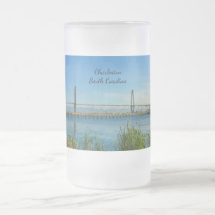 De Cristal Esmerilado Taza escarchada del pintoresco puente Arthur Raven