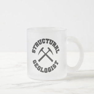 De Cristal Esmerilado Taza estructural del geólogo