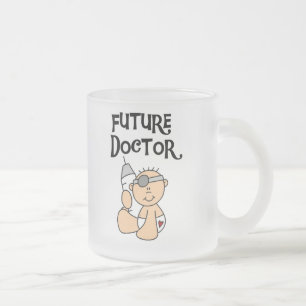De Cristal Esmerilado Taza futura del médico del bebé