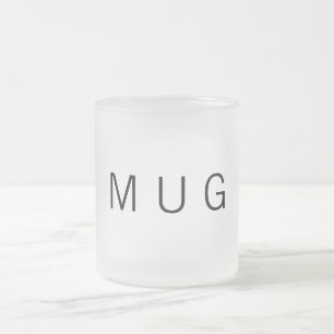 De Cristal Esmerilado Taza genérica