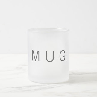 De Cristal Esmerilado Taza genérica