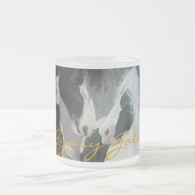 De Cristal Esmerilado Taza gitana (Centro)