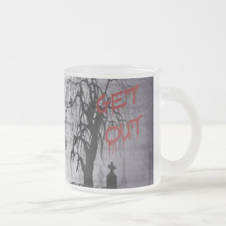 De Cristal Esmerilado Taza gótica del cementerio