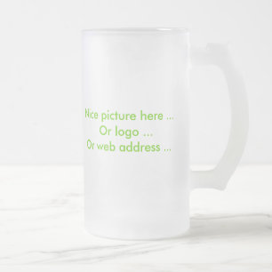 De Cristal Esmerilado Taza helada