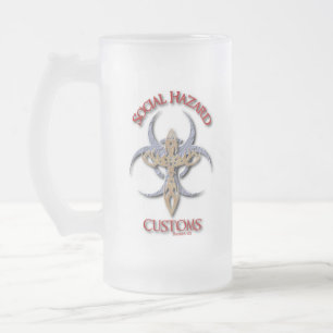De Cristal Esmerilado taza helada