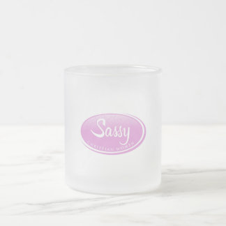 De Cristal Esmerilado Taza helada