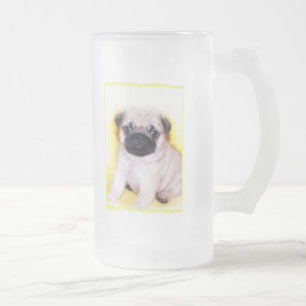 De Cristal Esmerilado Taza helada alta del perrito del barro amasado