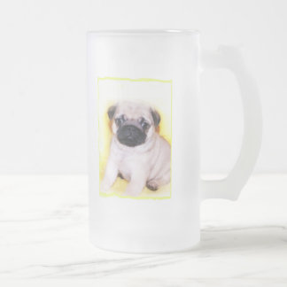 De Cristal Esmerilado Taza helada alta del perrito del barro amasado