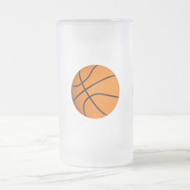 De Cristal Esmerilado Taza helada baloncesto (Centro)