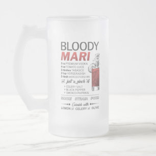 De Cristal Esmerilado Taza helada bloody mary - 16oz