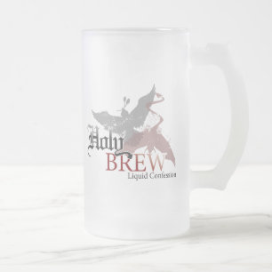De Cristal Esmerilado Taza helada Brew santo - 16oz