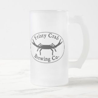 De Cristal Esmerilado Taza helada cangrejo decidido