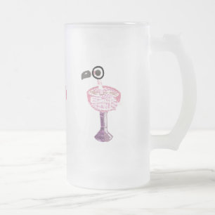 De Cristal Esmerilado Taza helada cóctel del flamenco