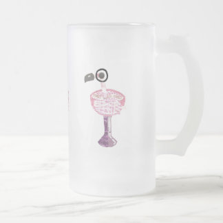 De Cristal Esmerilado Taza helada cóctel del flamenco