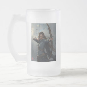 De Cristal Esmerilado Taza Helada del Arquero Rebelde – Stein Espíritu G