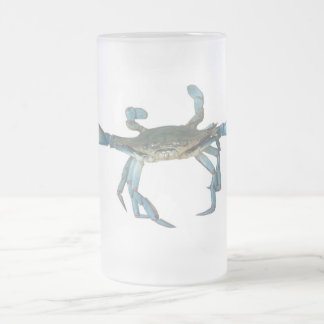 De Cristal Esmerilado Taza helada del "cangrejo enojado"
