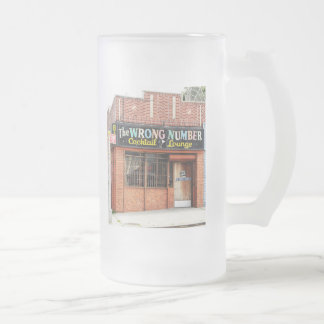 De Cristal Esmerilado Taza helada del número incorrecto