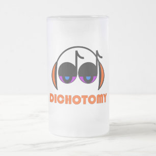 De Cristal Esmerilado Taza helada dicotomía