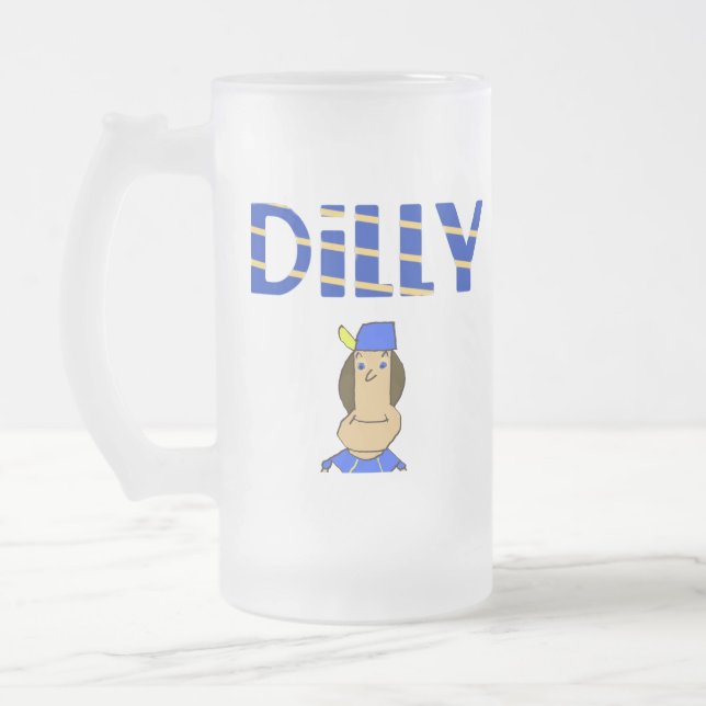 De Cristal Esmerilado Taza Helada Dilly (Izquierda)