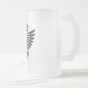 De Cristal Esmerilado Taza helada gorrión