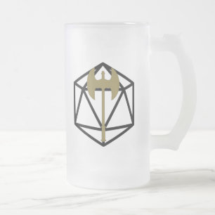 De Cristal Esmerilado Taza helada inspirada bárbara del D&D