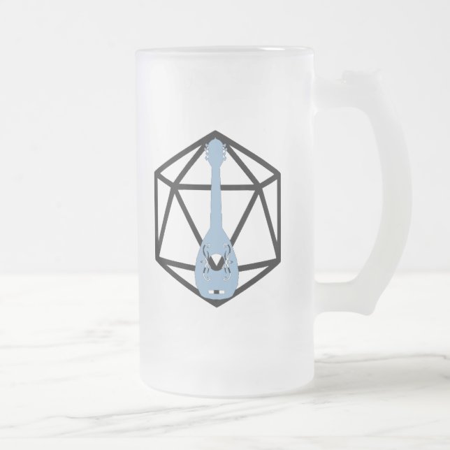 De Cristal Esmerilado Taza helada inspirada bardo del D&D (Derecha)