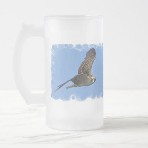 De Cristal Esmerilado Taza helada Osprey del vuelo