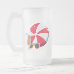 De Cristal Esmerilado Taza helada para fiesta en la piscina