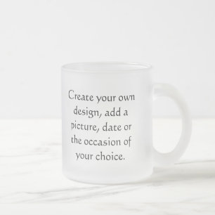 De Cristal Esmerilado Taza helada personalizada