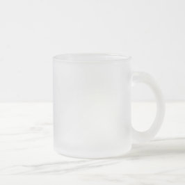 De Cristal Esmerilado Taza helada personalizado