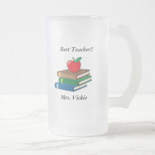 De Cristal Esmerilado Taza helada profesor