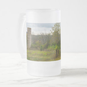 De Cristal Esmerilado Taza Helada Silo Sigue en Pie
