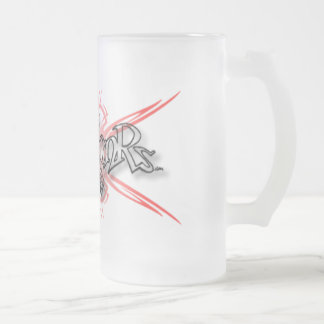 De Cristal Esmerilado - taza helada x 001 - cráneos tribales