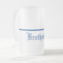Taza Línea-Fraternidad-Helada azul fino