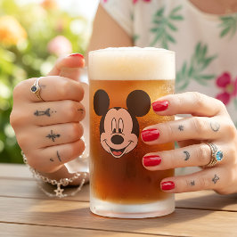 De Cristal Esmerilado Taza Mickey