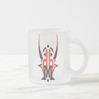 De Cristal Esmerilado Taza Monograma Vikingo