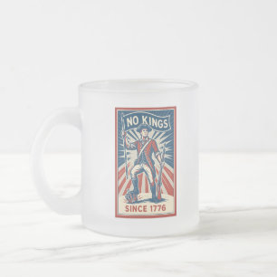 De Cristal Esmerilado Taza No Kings