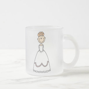 De Cristal Esmerilado Taza Novia Rubio Fresa