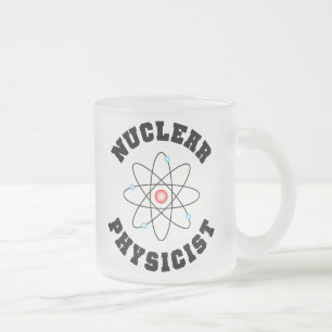 De Cristal Esmerilado Taza nuclear del físico
