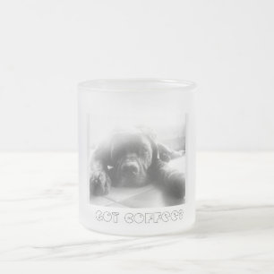 De Cristal Esmerilado Taza O Joe
