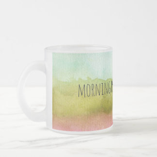 De Cristal Esmerilado Taza para Persona Mañanera