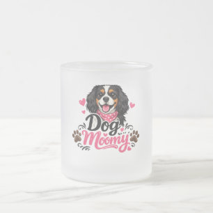 De Cristal Esmerilado Taza perro moomy amor