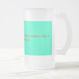 De Cristal Esmerilado taza pre adolescente del animado