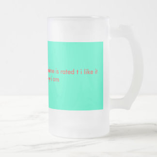 De Cristal Esmerilado taza pre adolescente del animado
