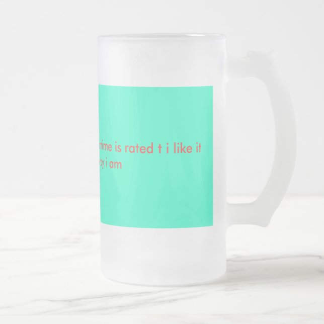 De Cristal Esmerilado taza pre adolescente del animado (Derecha)